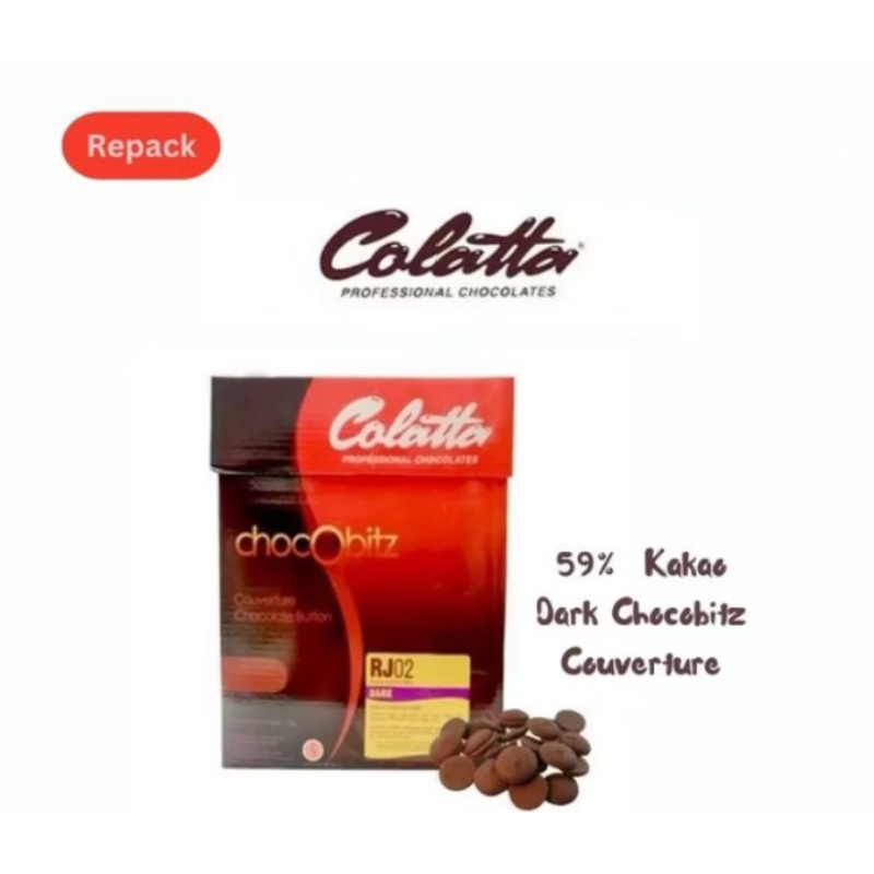 

REPACK Colatta Dark Chocobitz Couverture 59% Kakao Ukuran 500g