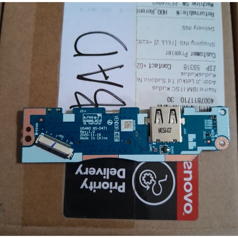 IO Board Lenovo Ideapad Slim 3 ALC 14ITL 14ALC Original