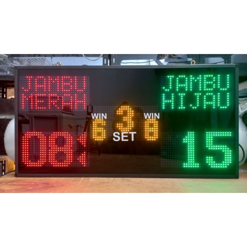 Scoreboard Badminton Voli dengan nama Team / Player Papan Skor Digital | Score Board