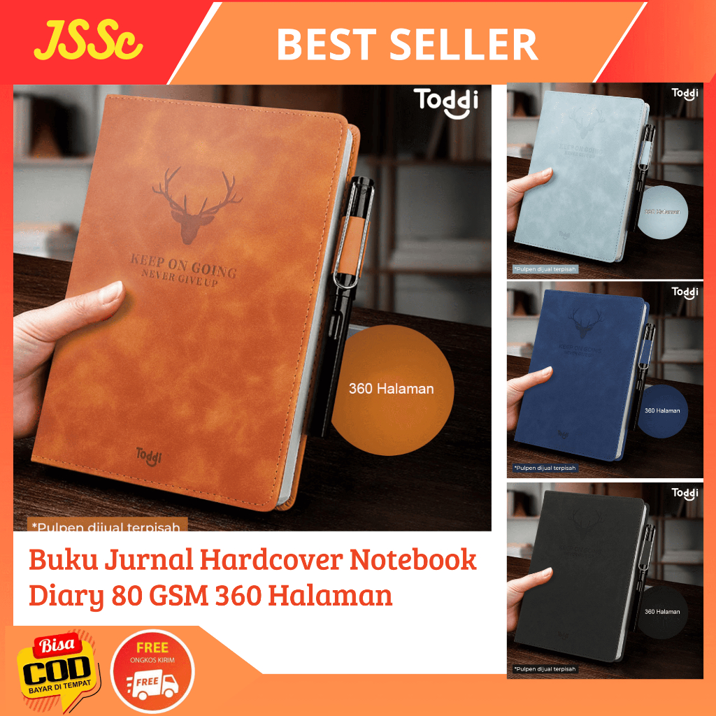 

Buku Jurnal Hardcover Notebook Diary 80 GSM 360 Halaman Grid CW 5025