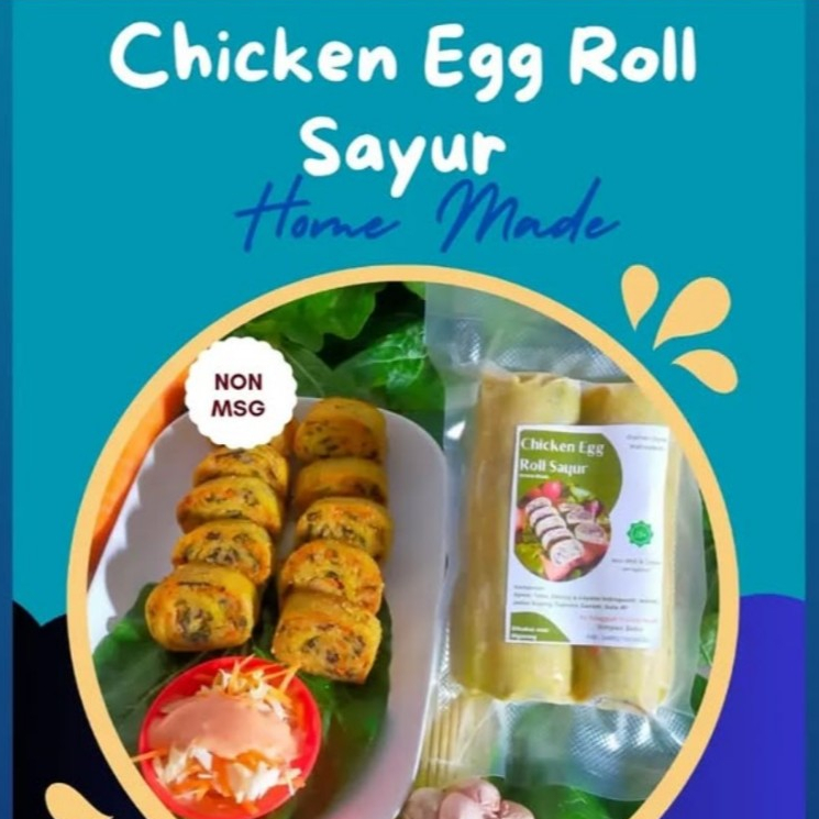

Tangguh Homemade Olahan Sayur Hidroponik Chicken Egg Roll Sayur Non MSG/Tanpa Pengawet Halal Isi 2 pcs