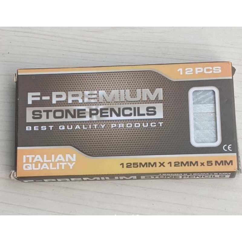 

F - Premium Kapur Besi Stone Pencils 1 pack/isi 12 pc