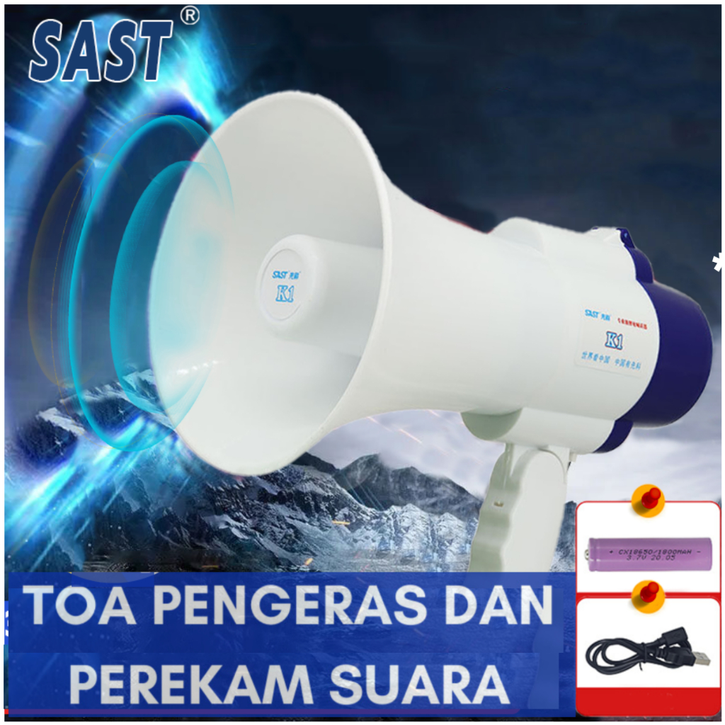 PROMO Taffware Toa Speaker Mini Pengeras Suara Megaphone dengan Fungsi Rekaman