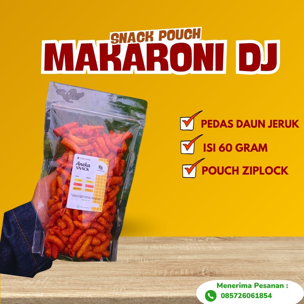 

Makaroni Daun Jeruk 100 gram (pouch ziplock)