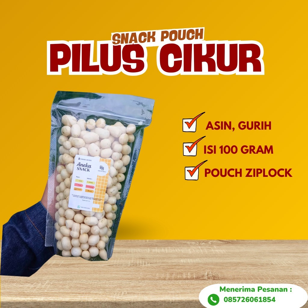 

Pilus Cikur Renyah, Gurih kemasan pouch (100gr)