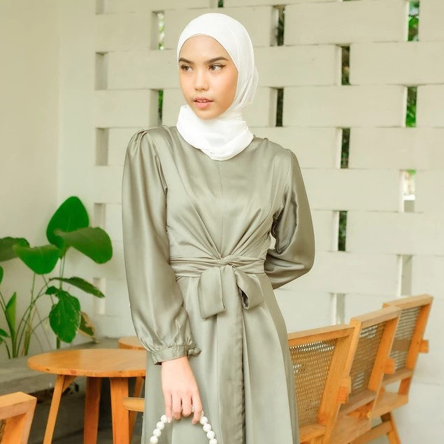 Dress Premium Velvet Satin Dress Tali Satin Utari Dress Satin Gamis Satin Silk Dress Satin Premium G