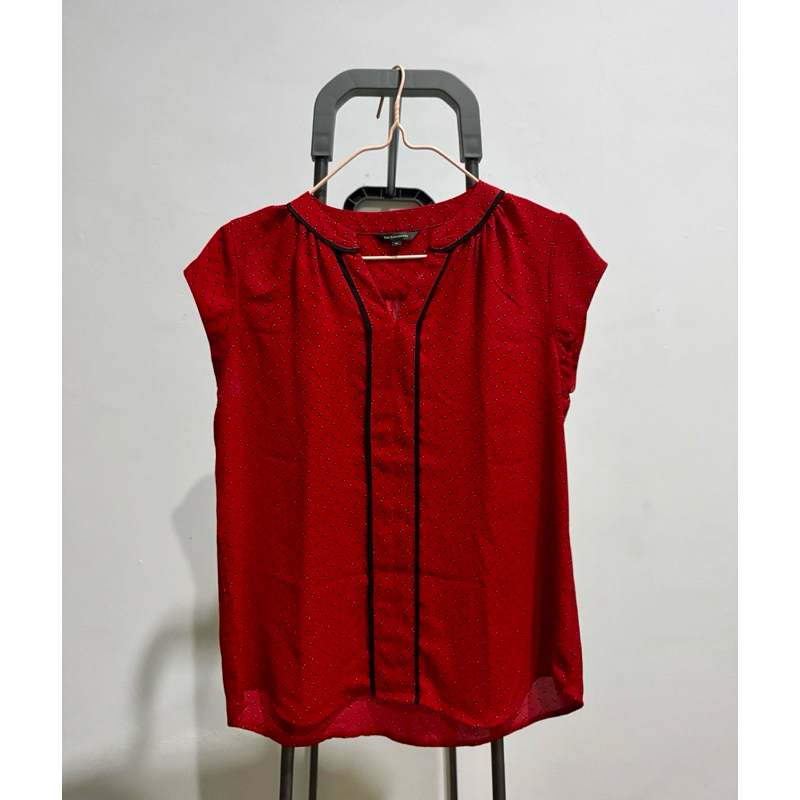 The Executive Red Blouse | Blouse Wanita | Ellebasic Preloved