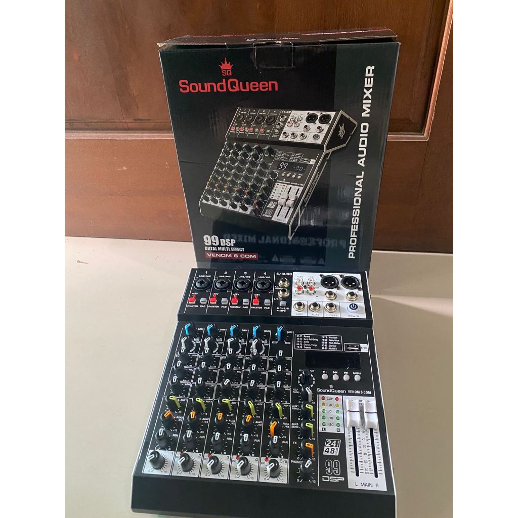 MIXER SOUNDQUEEN VENOM 6 Mixer audio sound queen VENOM6 channel
