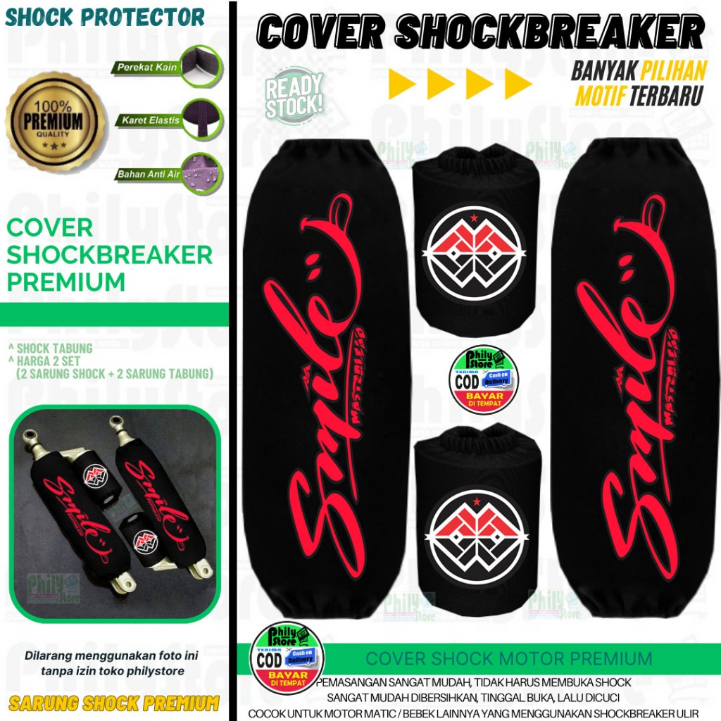 Sarung Cover Shock NMax Turbo Sok Shockbreaker [2 set] [sepasang sarung shock plus tabung] sarung sh