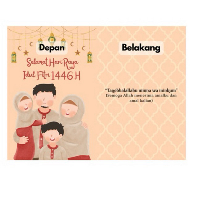 

(10pcs) Amplop Uang Lebaran Tema Keluarga (Faceless) / Amplop Hari Raya Idul Fitri