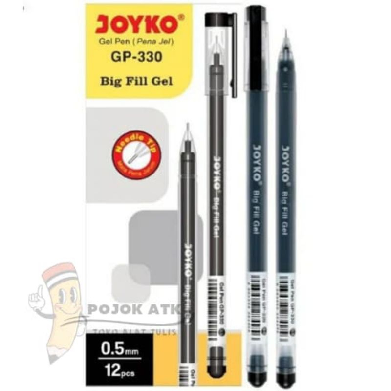 

Pulpen / Bulpen / Ballpoint Gel Joyko GP-330 Hitam