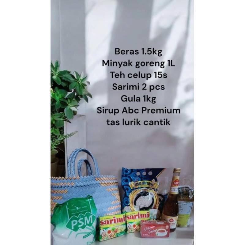 

PAKET SEMBAKO LENGKAP. PAKET SEMBAKO MUNGGAHAN Sembako Lebaran + TAS LURIK