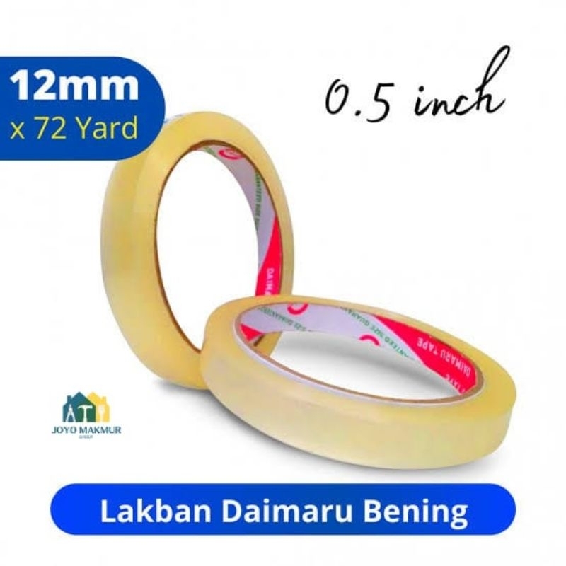 

Daimaru Lakban Bening 1/2 Inch 12mm 72Y