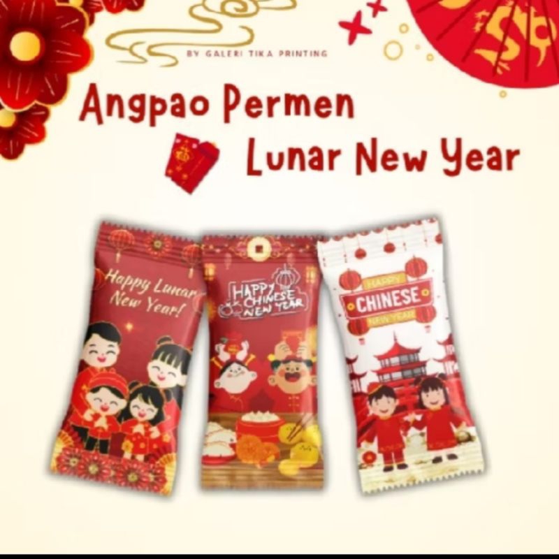 

Angpao Lunar Imlek 2025 Motif permen 1 pack isi 10 lembar