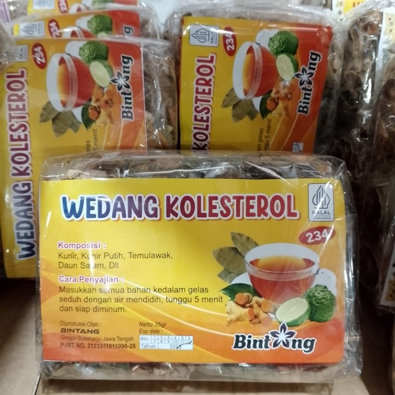 

WEDANG KOLESTEROL "BINTANG" isi 10 pcs