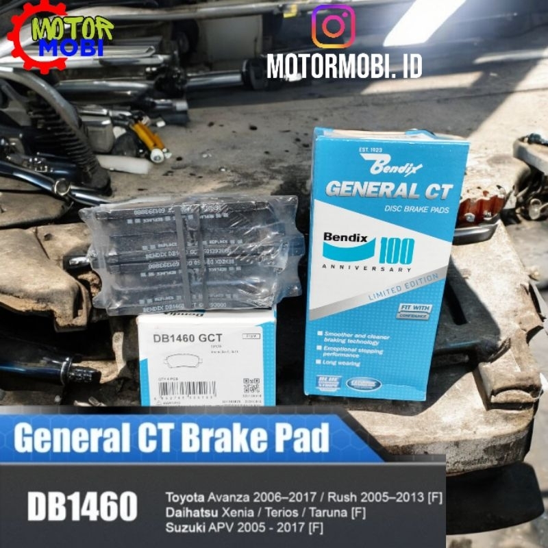 Bendix Kampas Rem Depan Avanza 2005-2020 Xenia. Terios Rush General CT 1460