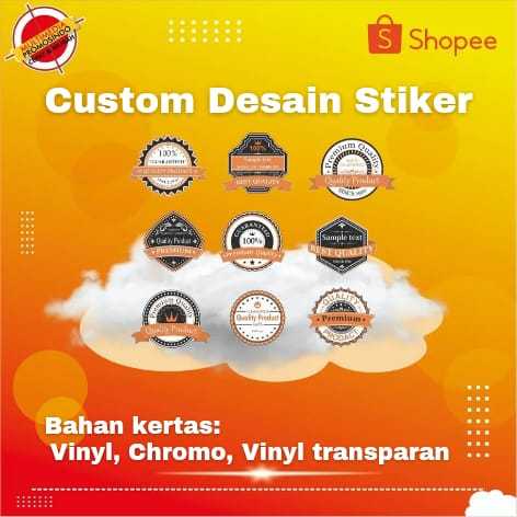 

Cetak Stiker Label Produk Custom (Chromo | Vinyl | Vinyl Transparant)