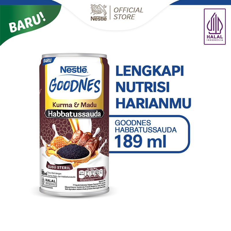 

Nestle Goodnes Kurma & Madu Habbatussa Steril 189 ml