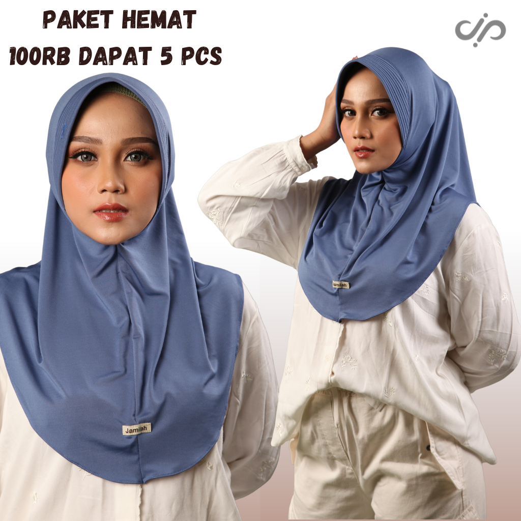 100K Dapat 5pcs Hijab Jamilah Original Bundling 5pcs