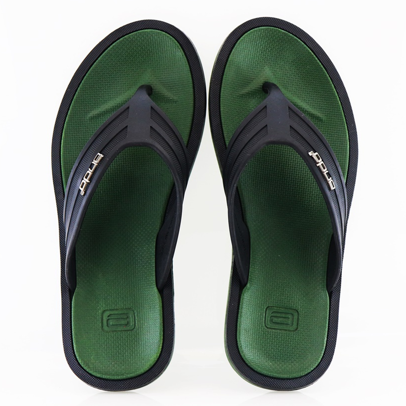 NEW Ando Booster Army/Hitam - Sandal Jepit Pria Terbaru 2022 Ando Surabaya