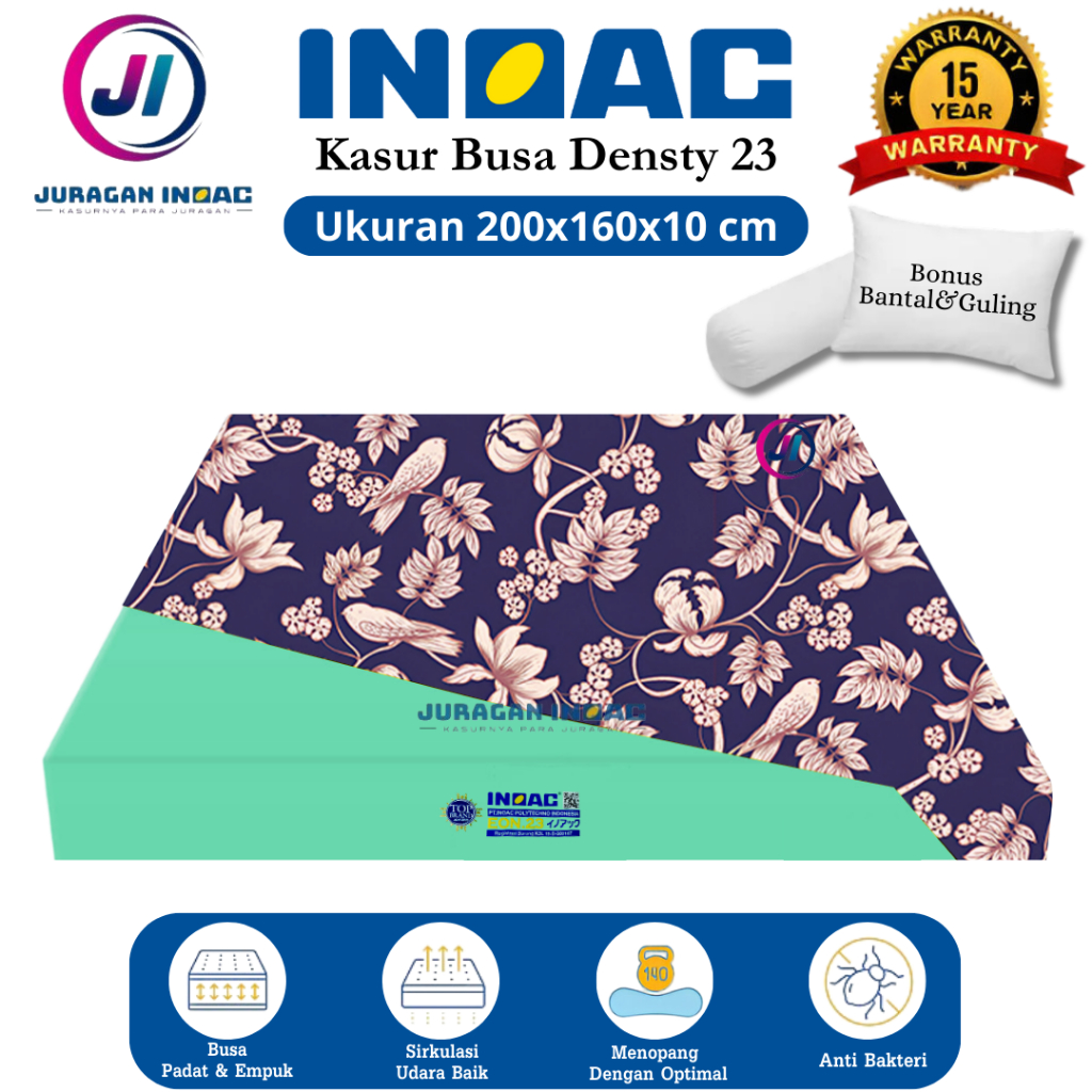 [200x160x10] Kasur Busa Inoac Asli No 2 Tebal 10 cm Garansi 20 Tahun Murah - Juragan Inoac