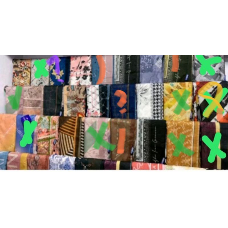 Ivan Gunawan Hijab Mandjha Motif Snow White,Sweatheart Blue & Cream,Red Cherry,Maharani Grey,Royal P