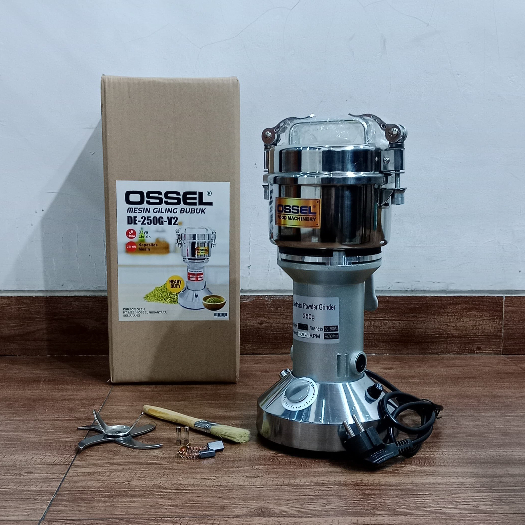 OSSEL Giling Bumbu Gilingan Tepung 250 Gram Giling Kopi Gilingan Tepung Stainless Steel 250G OSSEL