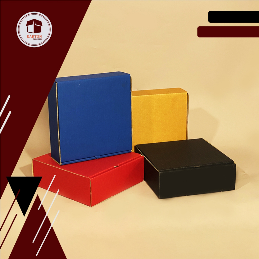 

KARDUS/BOX LIPAT DEPAN UK. 20 x 20 x 7 cm - hampers/giftbox/polos/karton/packaging/LD