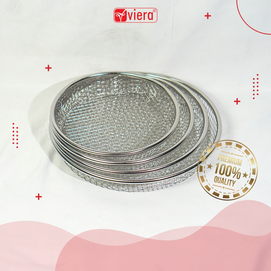 Viera - Oil Strainer Cooling Round Peniris Minyak Goreng Saringan Tirisan Bulat Gorengan Tebal