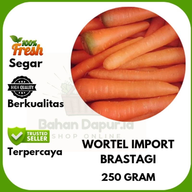 

WORTEL IMPORT BRASTAGI | 250 GRAM | Bahan Dapur .id