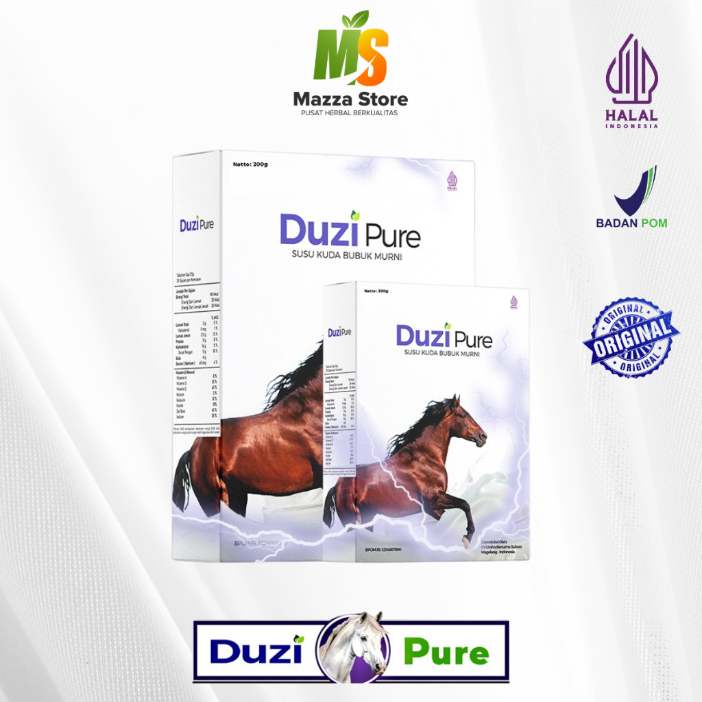 

Duzi Pure Susu Bubuk Kuda Liar Murni Original 200gr | Duzipure