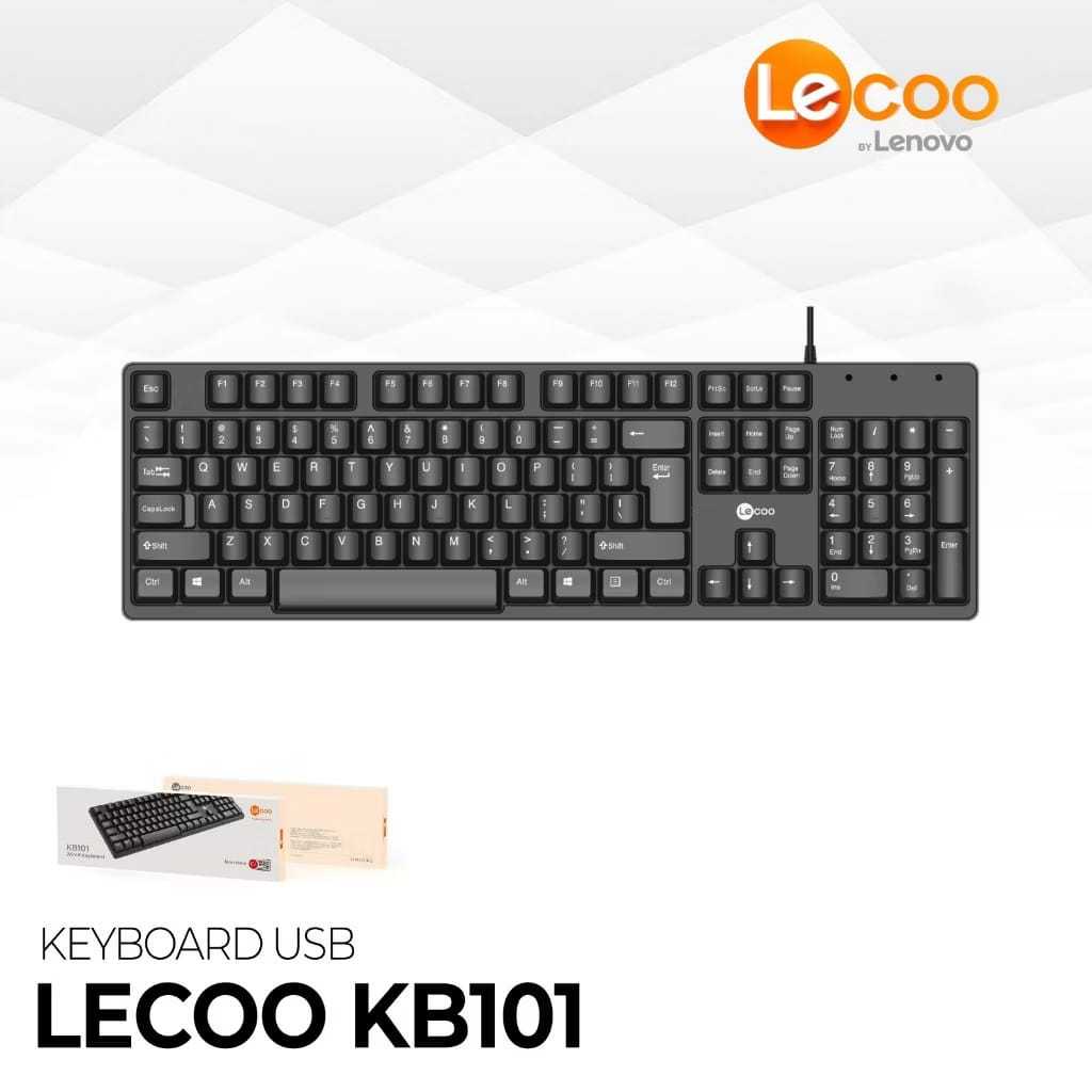 Lenovo Lecoo Keyboard Wired - KB101 keyboard usb