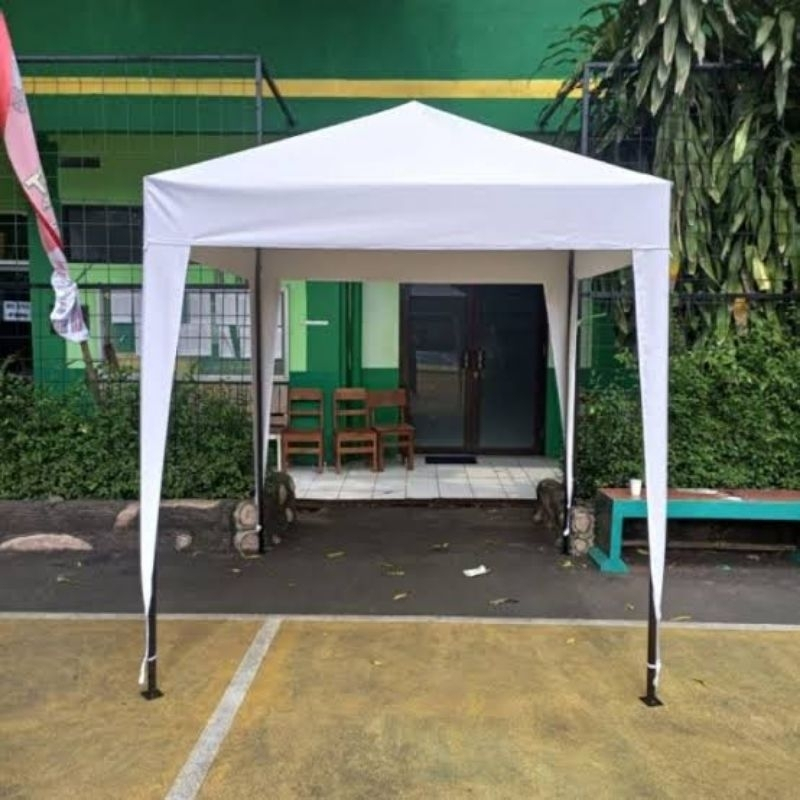 Tenda café 2x2 polos Sistim bongkar pasang mudah