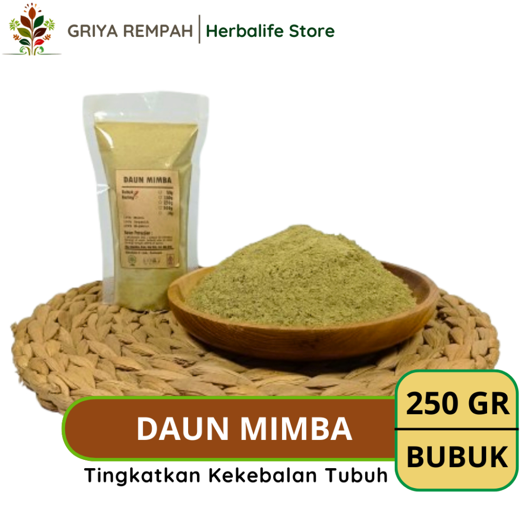 

DAUN MIMBA BUBUK 250 GRAM Premium – Intaran Mimbo Ramuan Rempah Herbal Kering Alami untuk Detoksifikasi & Kesehatan Kulit Simplisia Azadirachta indica