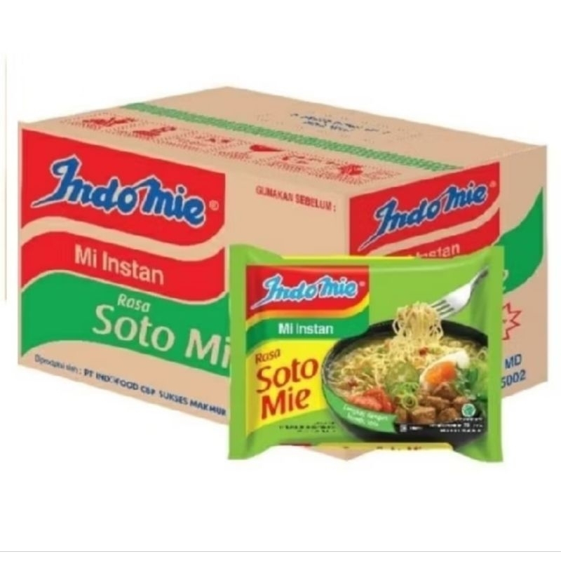 

INDOMIE SOTO/AYAM BAWANG/GORENG 1 DUS 40 BKS