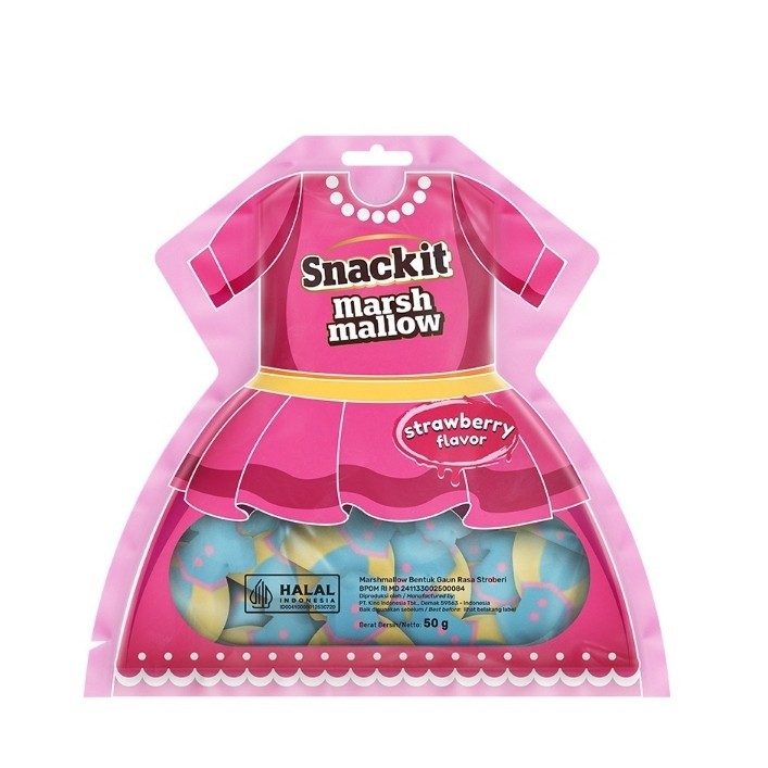 

Snack It Marshmallow strawberry 30gr , vanila 50gr