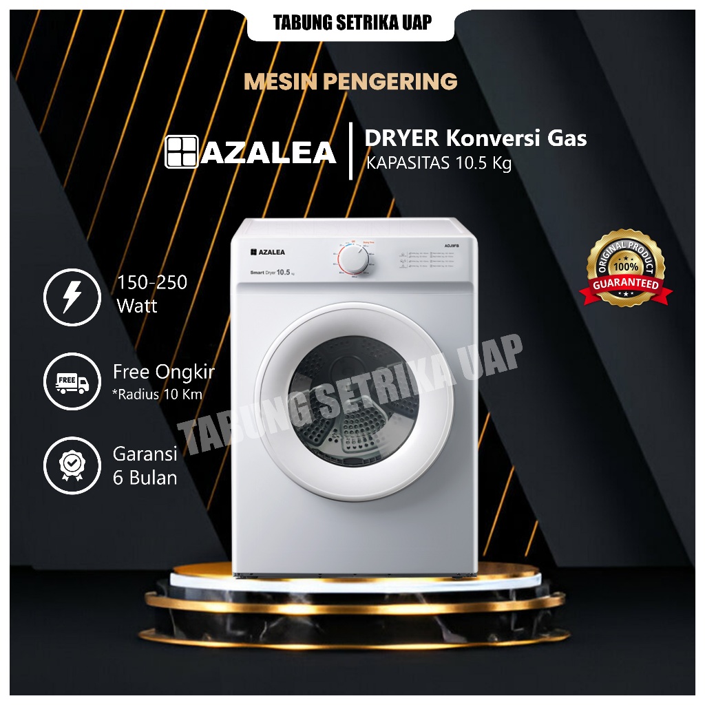Dryer Pakaian Azalea 10.5kg konversi Gas