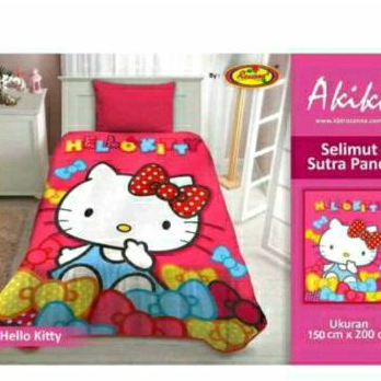 Selimut rosanna akiko sutra panel uk 150x200 Hello kitty