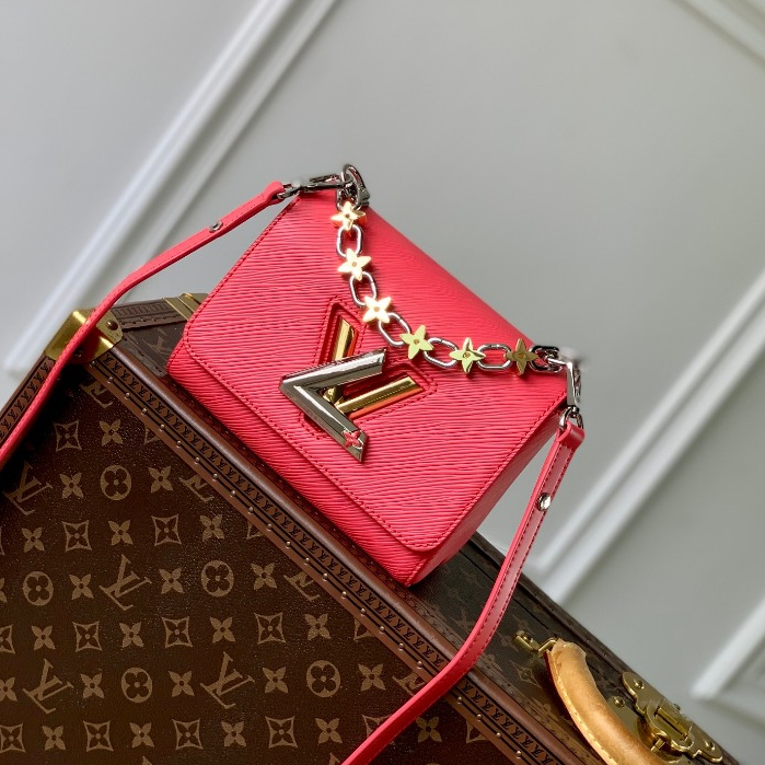 Louis Vuitton Twist PM L Bloom Flower LV Twist Shoulder Bag Pink