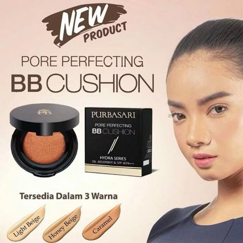 ❤️ BRYLIANT ❤️ CUSHION PURBASARI BB CUSHION PORE PERFECTING FULLCASE | BUKAN REFILL
