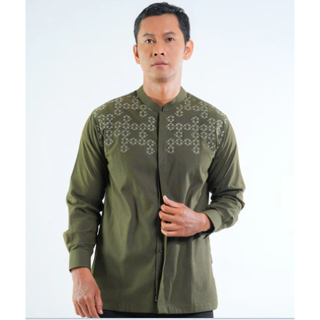 Elzatta Koko Pria Muslim Terbaru Koko Bordir Al-Bukhari