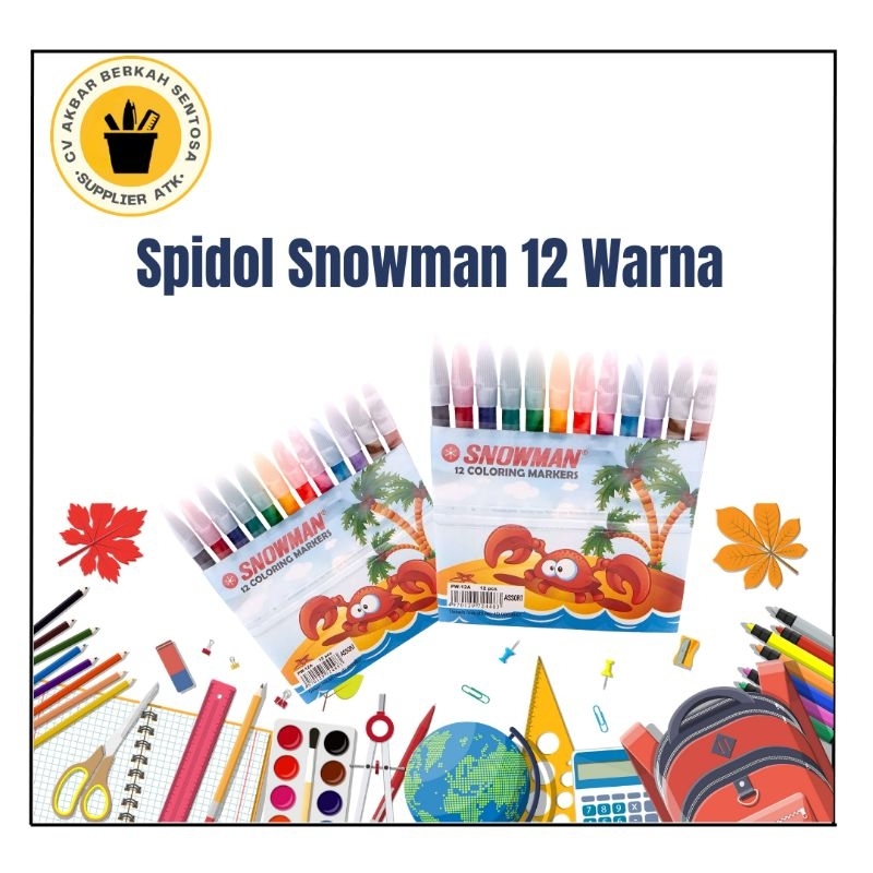 

Spidol Snowman 12 Warna