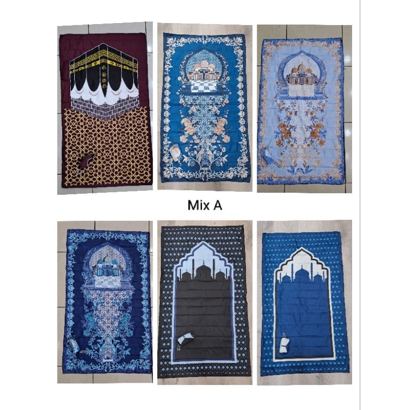Grosir 20pcs sajadah travel, sajadah hp, sajadah dompet
