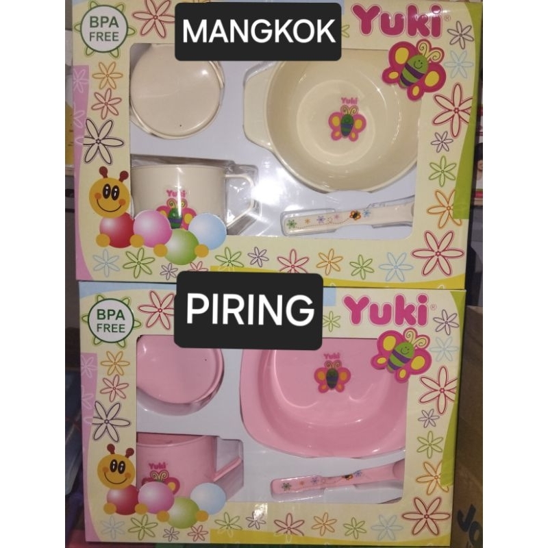 Yuki Feeding Set PIRING / MANGKOK