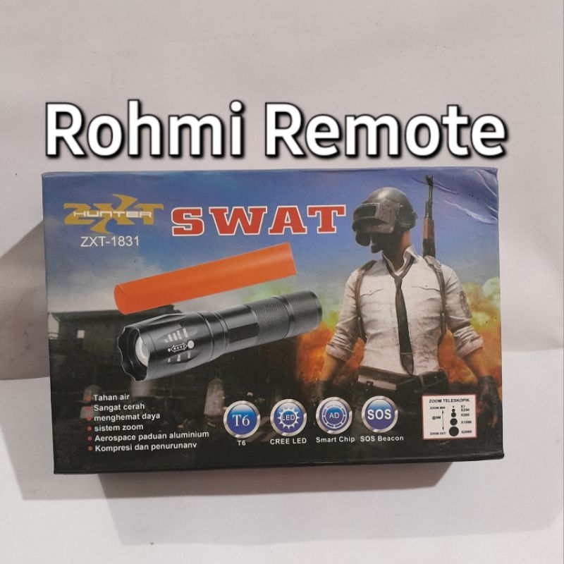 LAMPU SENTER LED POLICE SWAT ZXT HUNTER T6 ZXT-1831