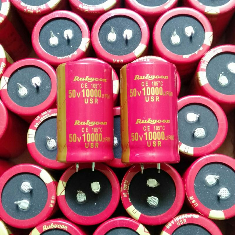 elco 10000uf 50v rubycon merah usr original