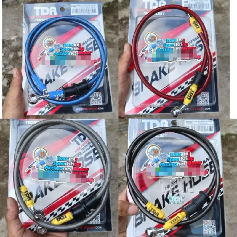 Selang Rem TDR Racing Carbon Dan Warna Original Thailand 60cm 75cm 90cm Semua Motor Bisa Depan Dan B