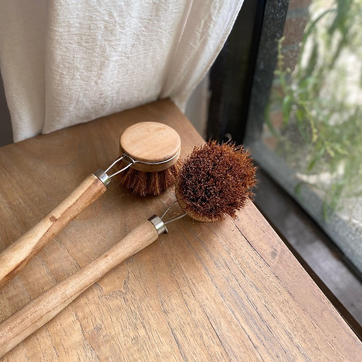 Sikat Gagang Kayu Panjang Sikat Sabut Kelapa SIkat Kayu