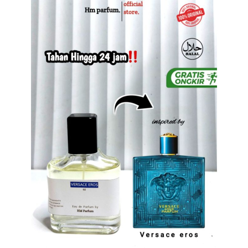 Parfum Pria VERSACE EROS TAHAN 24 JAM 30ml