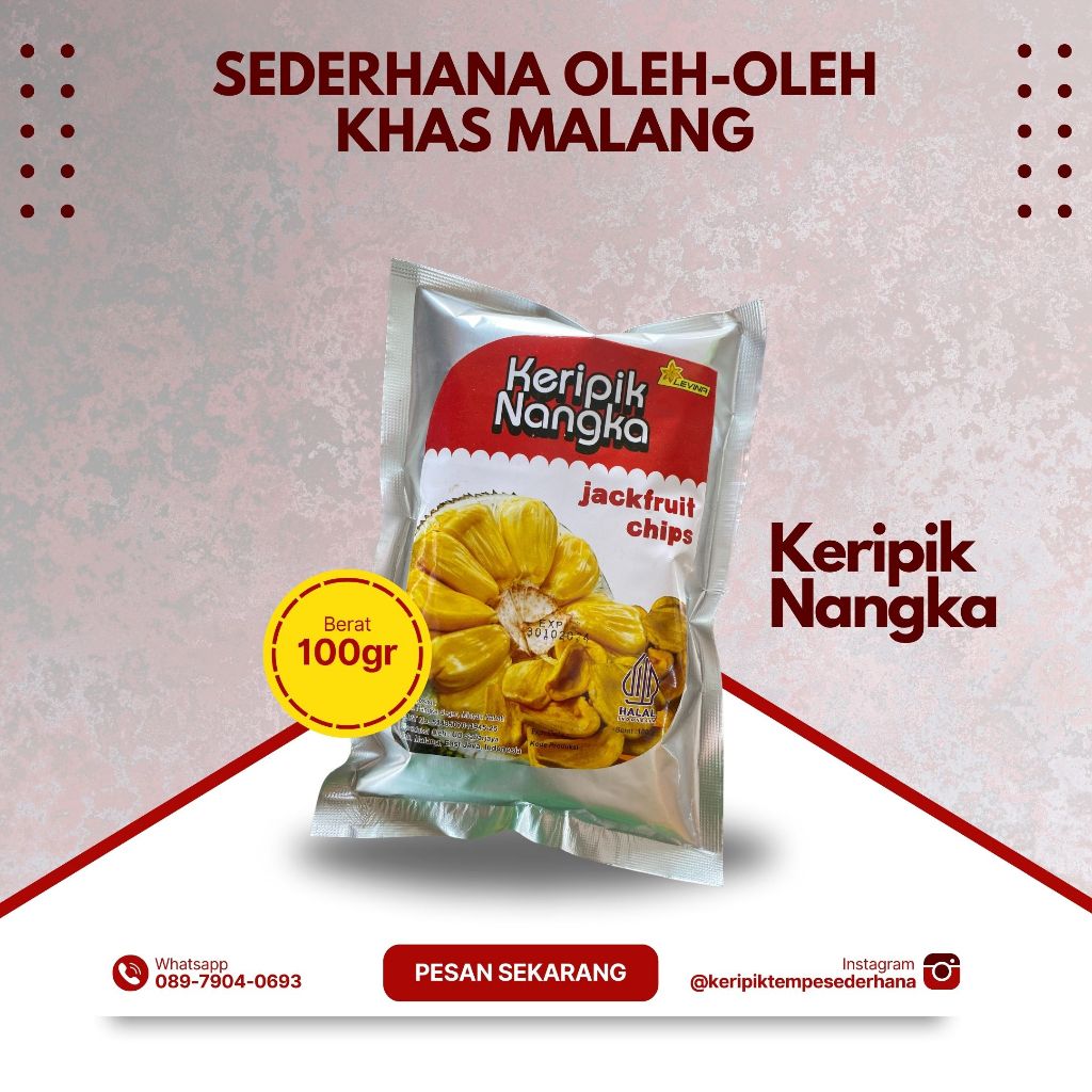 

Keripik Nangka Jackfruit Chips 100gr